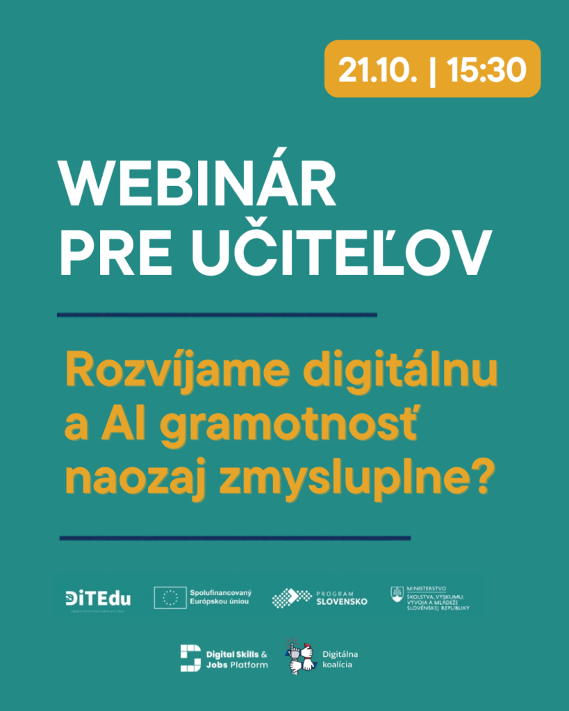 webinár pre učiteľov